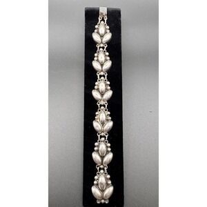 RRA Mexico D.F. Sterling Silver Link Bracelet 7" 20.7g Mid Century Modern